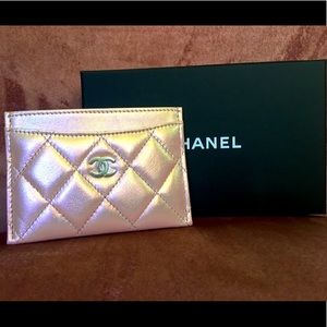 SOLD 💕21K Pink Chanel Flat Cardholder
